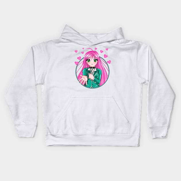 Girl cute Kids Hoodie by Jenni